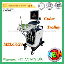 MSLCU24M Machine à ultrasons doppler couleur couleur 4D de haute qualité Machine à ultrasons Doppler à chariot couleur